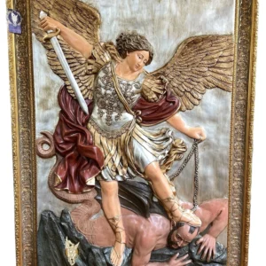 Cuadro San Miguel Arcángel 147 cm enmarcado